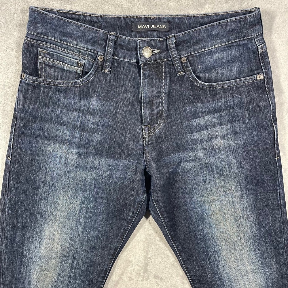 Mavi Jeans Dark Wash Slim Fit Denim Pants Casual Everyday Wear Mens 30x30 - Picture 2 of 11